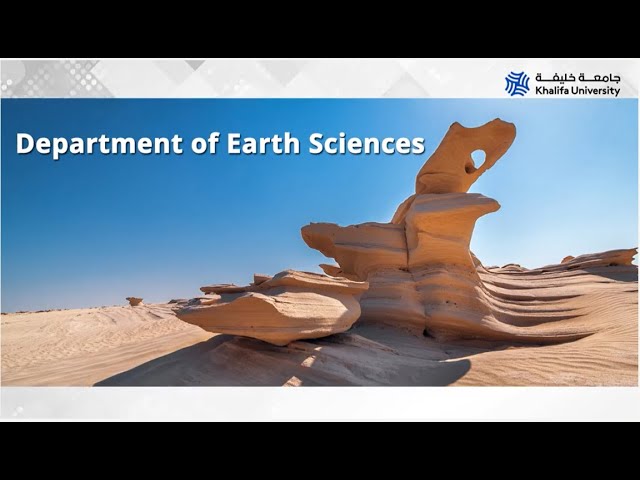 Welcome to the Department of Earth Sciences at Khalifa University